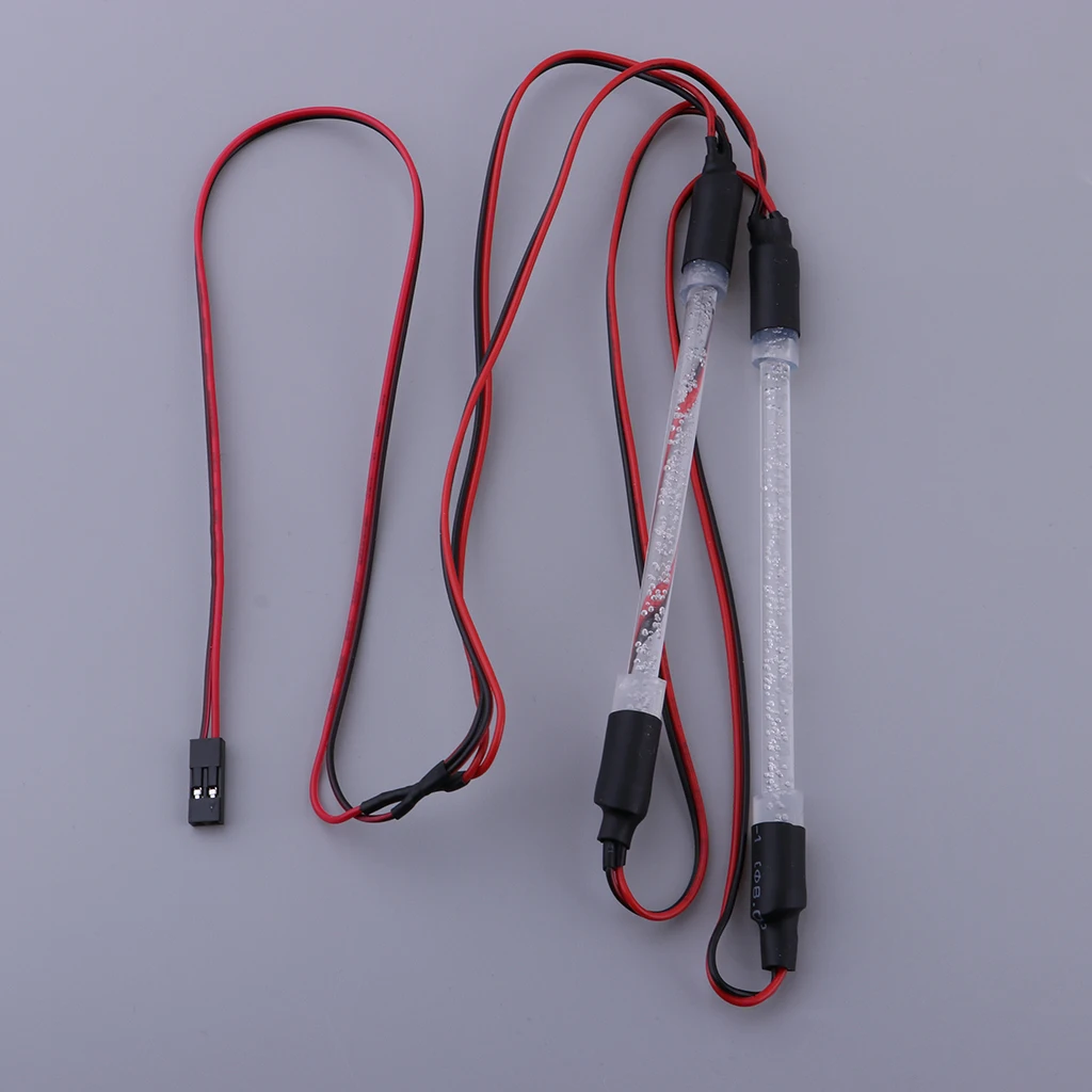 MagiDeal 2Pcs 94123 LED Light Bar Colorful Chassis Lights Headlight for RC Drifting 1:10 Truck Crawler Buggy On-road Car
