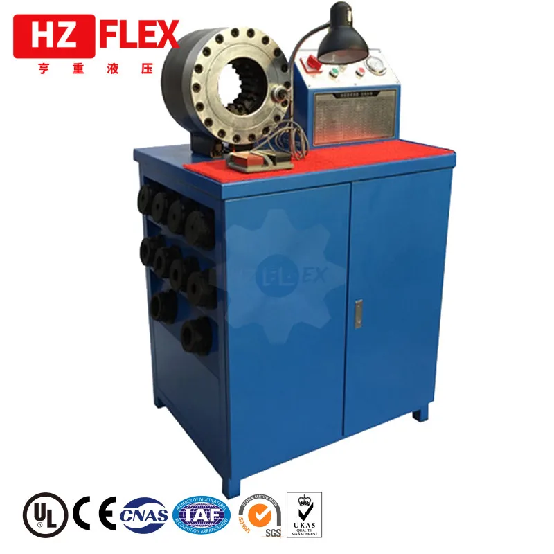 

Hose repair tool 220v 3kw 1 ph HZ-50D 1/4" to 2" 4SP R12 hydraulic hose crimping crimper tool