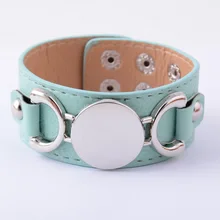 Rainbery monograma pulseira de couro moda jóias pulseras 3 linha multicolorido pulseira de couro para mulher masculino