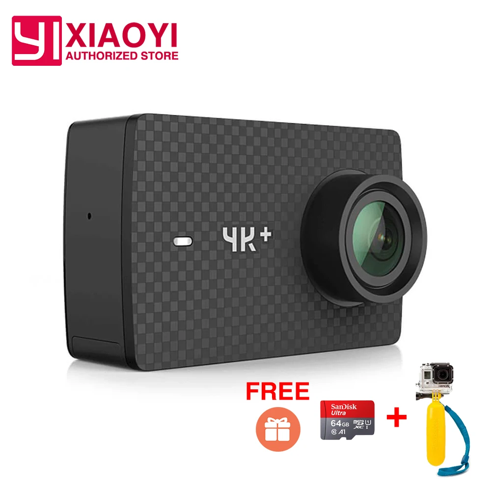 Экшн-камера Xiaomi YI 4K + оригинальная Международная камера Ambarella H2 4K/60fps 12 МП 2 19 дюйма