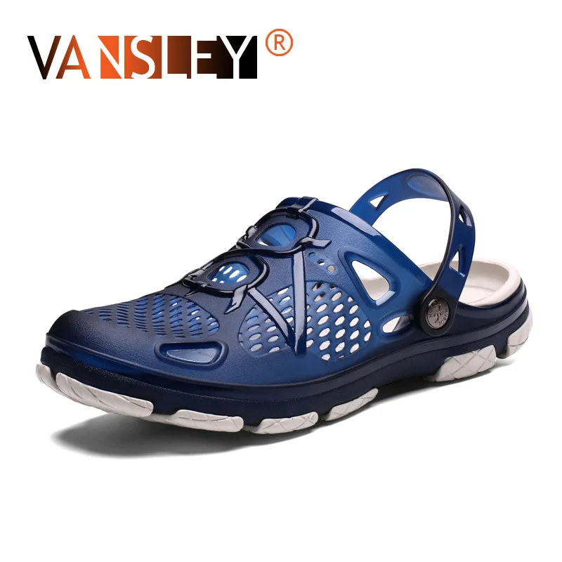 2019 جديد الصيف هلام أحذية الرجال صنادل شاطئ الجوف النعال الرجال الوجه يتخبط ضوء في الهواء الطلق الصيف أحذية ماء الوجه يتخبط