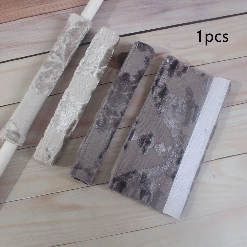 2PCS Protector Adhesive Door Handle Covers Soft Printed Keep Clean Cotton Blend Decoration Washable Refrigerator Home