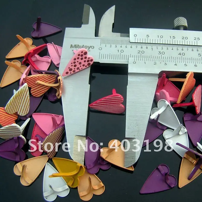 

Wholesale Scrapbooking heart-shaped brads,mixed color,17mm brads,Leave a good childhood memories,Free Shipping