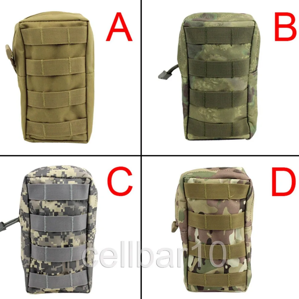 

5 Color Outdoor Military Tactical Molle System Pouch Bag Canvas Molle Pouch Waist Bag Hunting Pouches