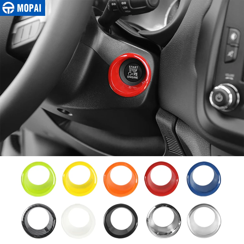 MOPAI ABS автомобильный двигатель старт Стоп ключ зажигания кольцо украшение интерьера наклейки аксессуары для Jeep Renegade+ автомобильный стиль