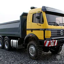 LESU Bz 6*6 полный привод металлический гидравлический самосвал 1/14 модель радиоуправляемого грузовика автомобиля двигатель ESC Tmy TH02021