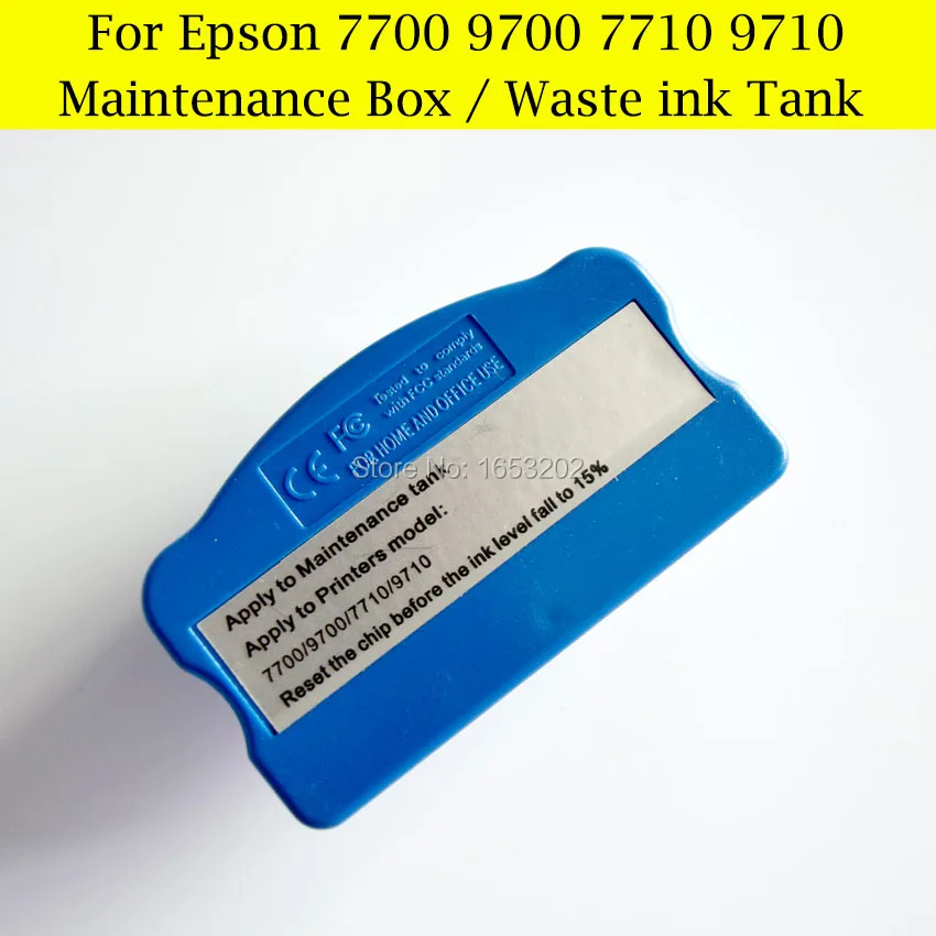 1 шт. резервуар для чернил принтеров Epson 7700 9700 7710 9710|chip resetter for epson|chip resettermaintenance box |