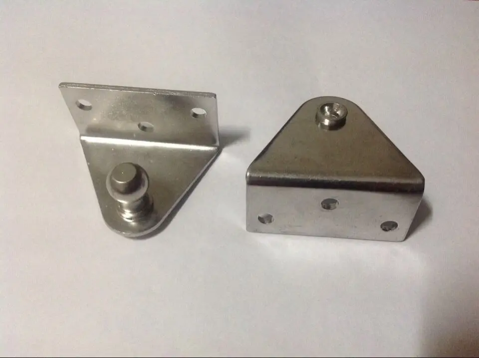 TWO 90 DEGREE STAINLESS STEEL BOAT RV TRUCK BUS GAS SPRING SHOCK STRUT