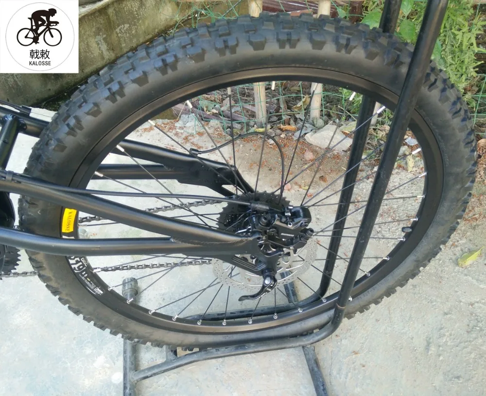 Top Kalosse  full suspension bicycle  30  speed Hydraulic brakes   M610   mountain bicycle Downhill DH mountain bike 26*2.35inch 17