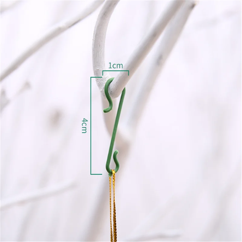 50 шт. крючки для рождественских украшений Рождественская елка украшения Подвески Санта Клаус подвесные крючки рождественские украшения для дома. L