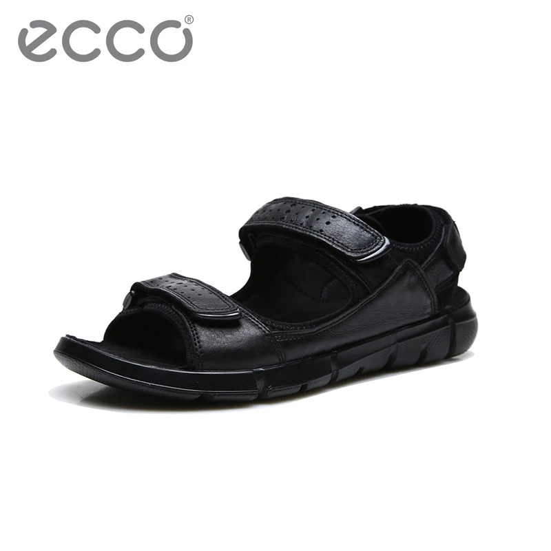

ECCO men's shoes sandals fashion casual shoes men's summer outdoor beach flat buckle with comfortable sandals black
