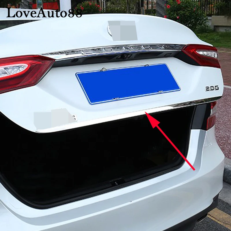 

Stainless Steel Tail Gate Door Cover Trim For Toyota Camry 2019 car Accessories