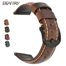 BEAFIRY 20mm 22mm 24mm Oil Tanned Natural Crack Genuine Leather Watch Band Watch Straps Watchbands Belt With Pin Buckle BEAFIRY 20mm 22mm 24mm Oil Tanned Natural Crack Genuine Leather Watch Band Watch Straps Watchbands Belt With Pin Buckle