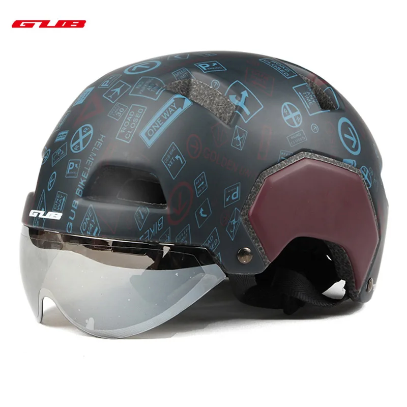 GUB V3 City Motorcycle Helmet With Lens 55-61cm M/L Fashion Style Half-covered Bike Helmet Solid Safety Equipments Sports helmet GUB V3 City Motorcycle Helmet With Lens 55-61cm M/L Fashion Style Half-covered Bike Helmet Solid Safety Equipments Sports helmet
