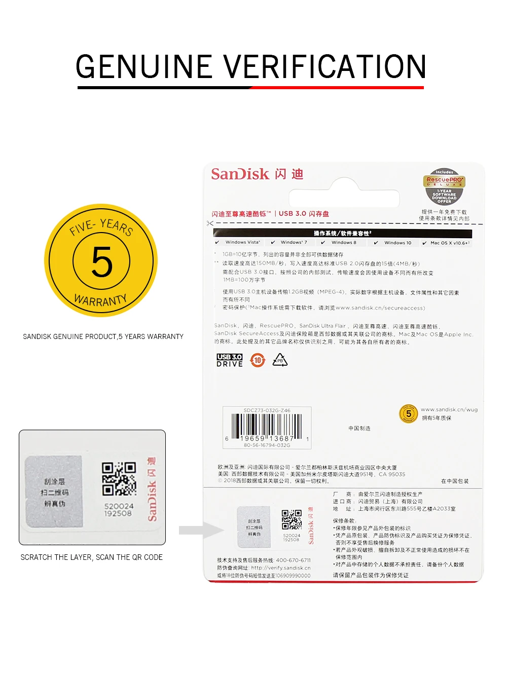 SanDisk водонепроницаемый флеш-накопитель usb 3,0 16 ГБ 32 ГБ 64 ГБ 128 ГБ usb накопитель для ключей 32 Гб высокоскоростная карта памяти 16 Гб