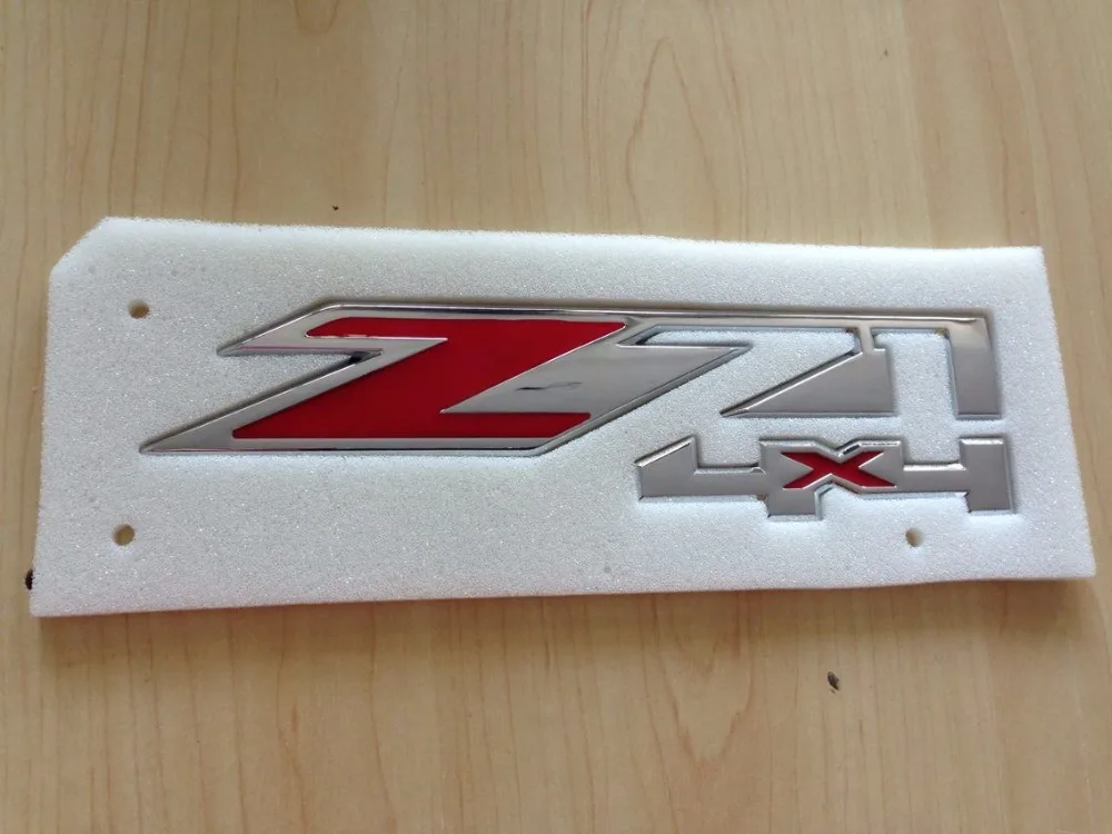 

Z71 4X4 EMBLEM Chrome red 50+ chrome black 50