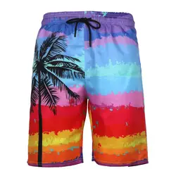 2019 мужские летние новые стильные модные шорты с 3D принтом Спортивные пляжные штаны для отдыха мужской сексуальный купальник плюс размер