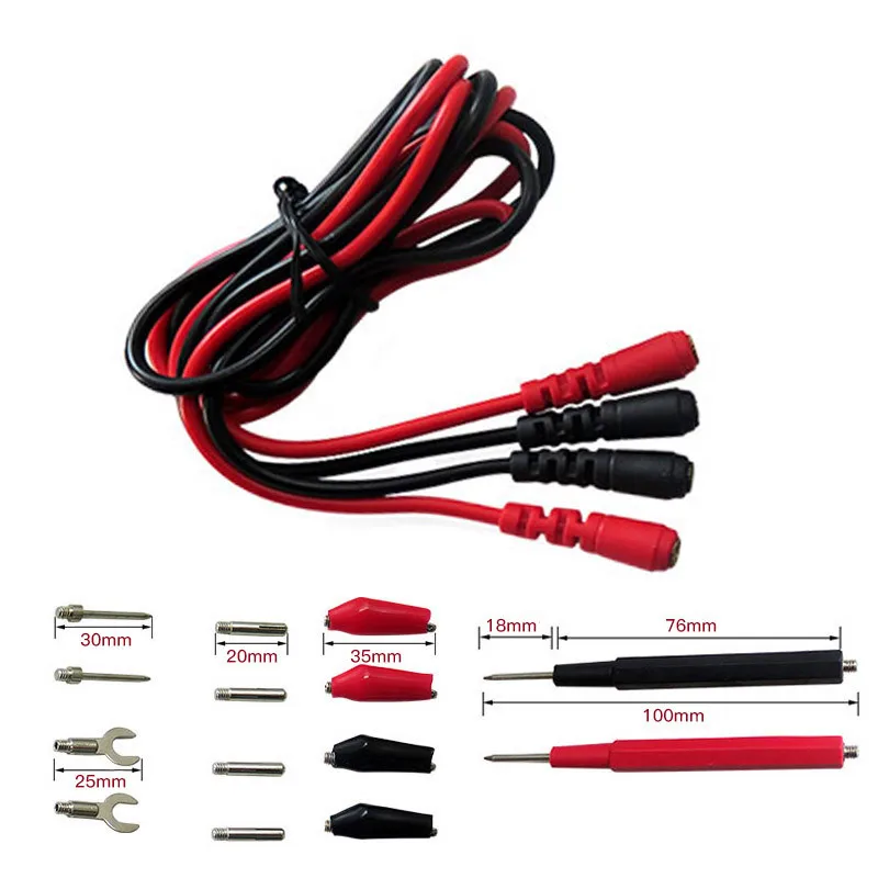 

Newest 16pcs/Set Multifunction Combination Test Cable Wire Digital Multimeter Probe Test Lead Cable Alligator ClipH52