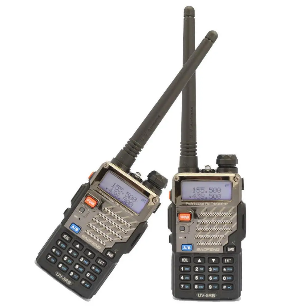 2-PCS Baofeng uv-5rb 5R плюс новые 136-174/400-520 мГц Dual Band Радио + гарнитура + RU наличии