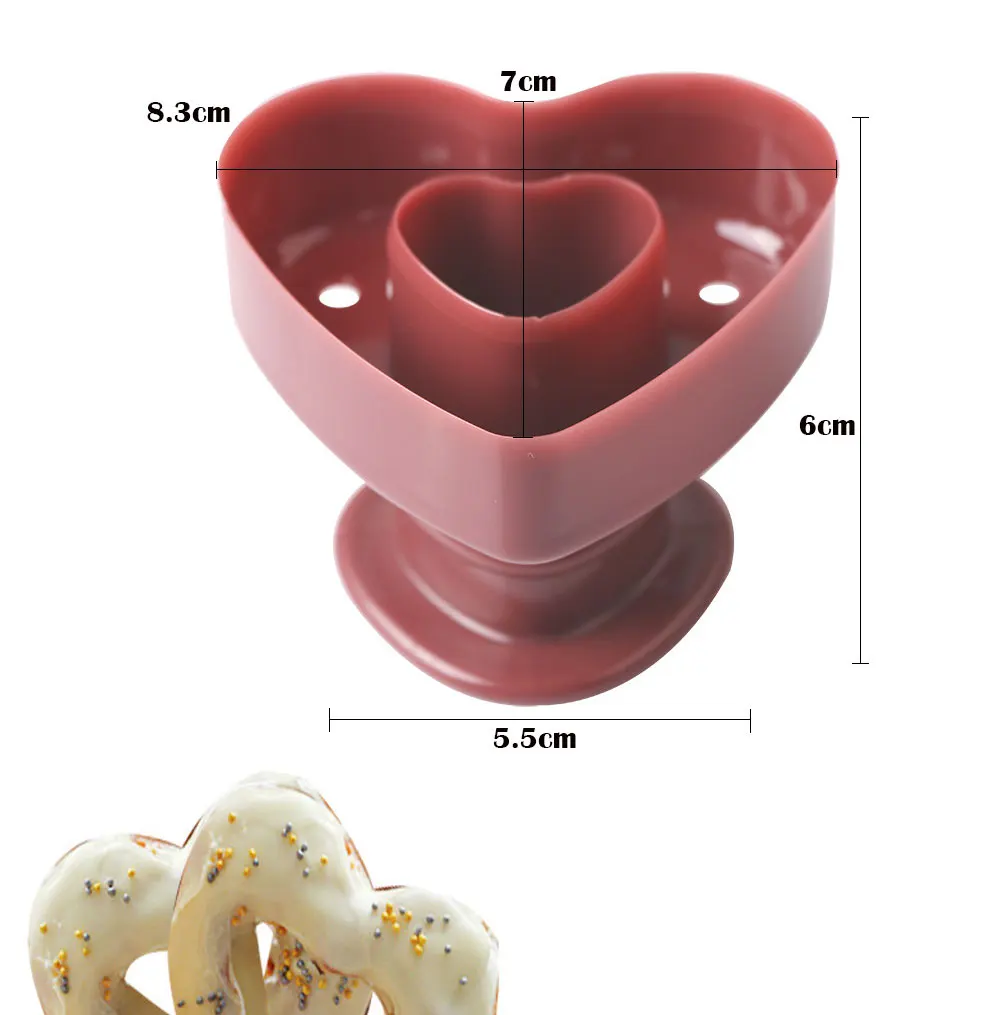 Bakeware Baking Tools Plastic Donuts Maker Cutter Mold DIY Doughnut Desserts Sweet Food Mould for Bakery Kitchen Dessert 007 (6)