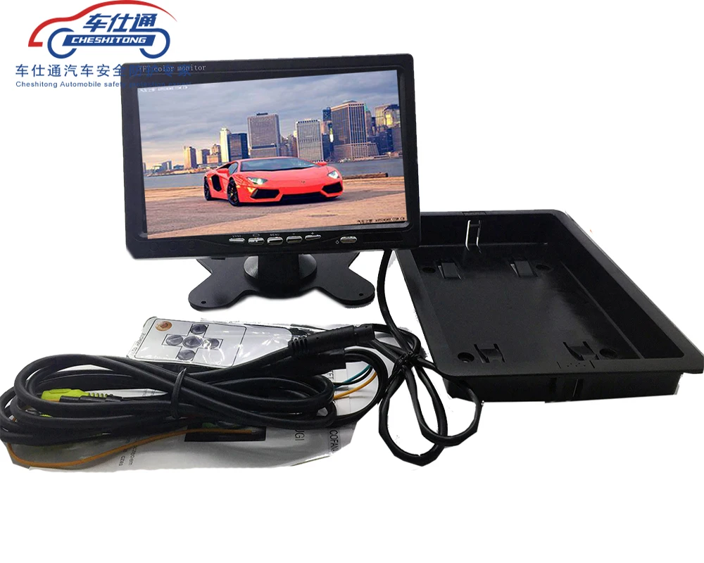 7 дюймовый автомобильный экран TFT LCD цветной автомобильный монитор безопасности экран Автомобильный Реверсивный дисплей|car display|display tftcar monitor | АлиЭкспресс