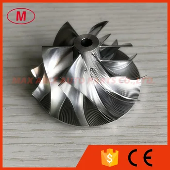 

TF035 13T/TF035HL-13TK3-4.0 38.35/51.00mm 6+6 blades high performance Turbo aluminum 2618/milling/ Billet compressor wheel