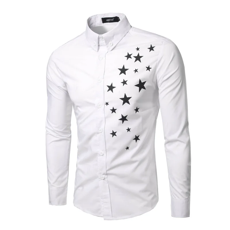 mens dress shirt with stars