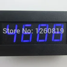Синий светодиодный цифровой тахометр двигателя измеритель скорости панель 5-9999 об/мин дисплей