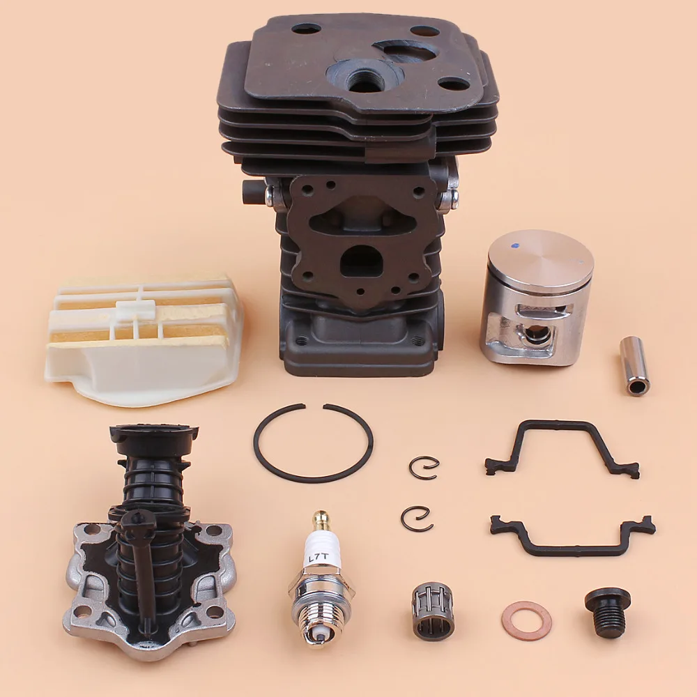 42mm Cylinder Piston Ring Kit For Husqvarna 445 445E Air Filter Intake Manifold