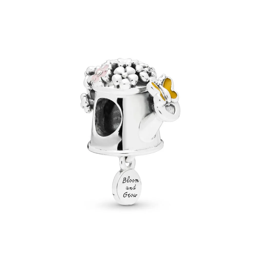 

2019 Spring Collection Fit Pandora Blooming Watering Can Charm 100% 925 Silver for Charms diy Jewelry making
