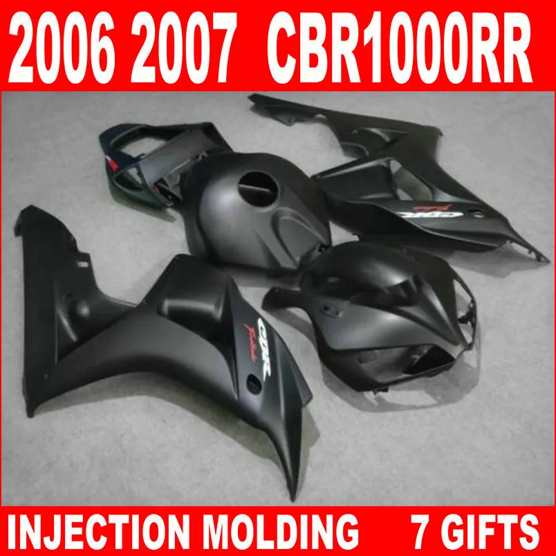 

All dark black Injection molding motobike parts for HONDA cbr 1000rr fairings cbr 1000 rr fairing kit 06 07 CBR1000RR