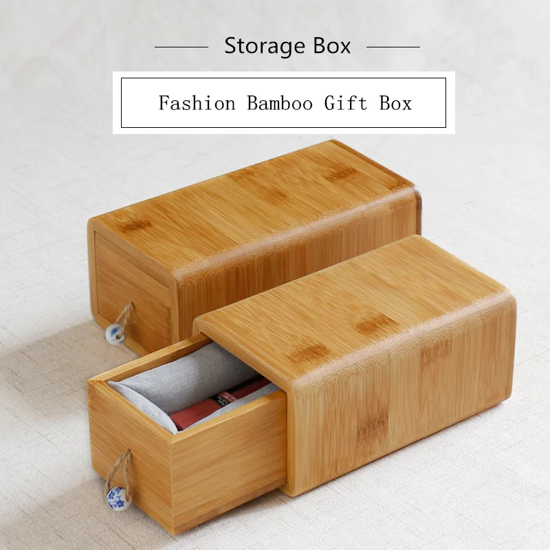 

Fashion Bamboo Storage Box Simple Small Family Retro Deconations Case Useful Jewelry Women Jewelry Box C023