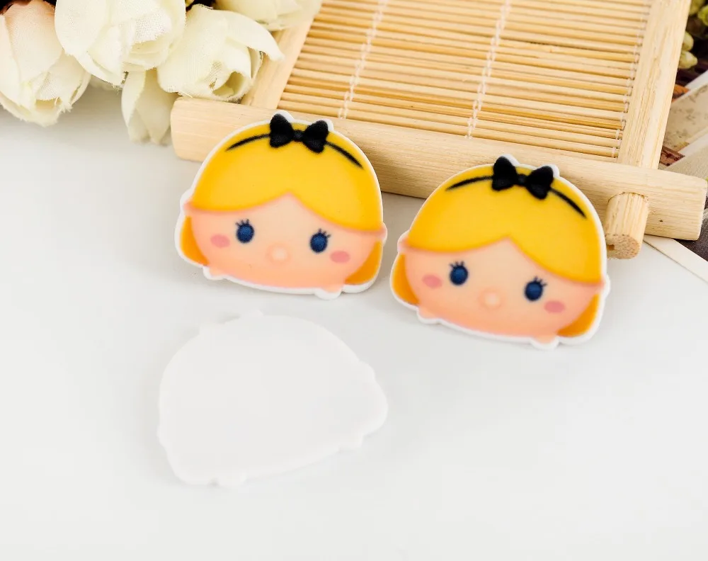 Kawaii Белоснежка мультфильм домашний сад фигурки украшения плоская задняя часть