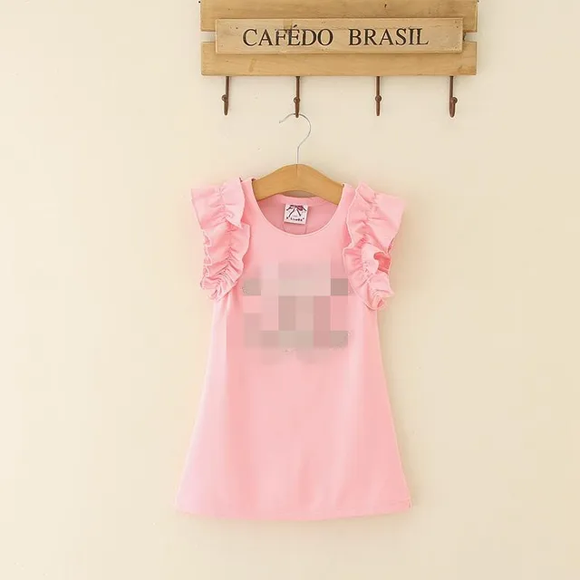 Kids Girls Dress 2-6T Princess Girl Pearl Bow Dress 2018 Ruffle Sleeve Party Wedding Vestidos Infant Children Clothing Retail