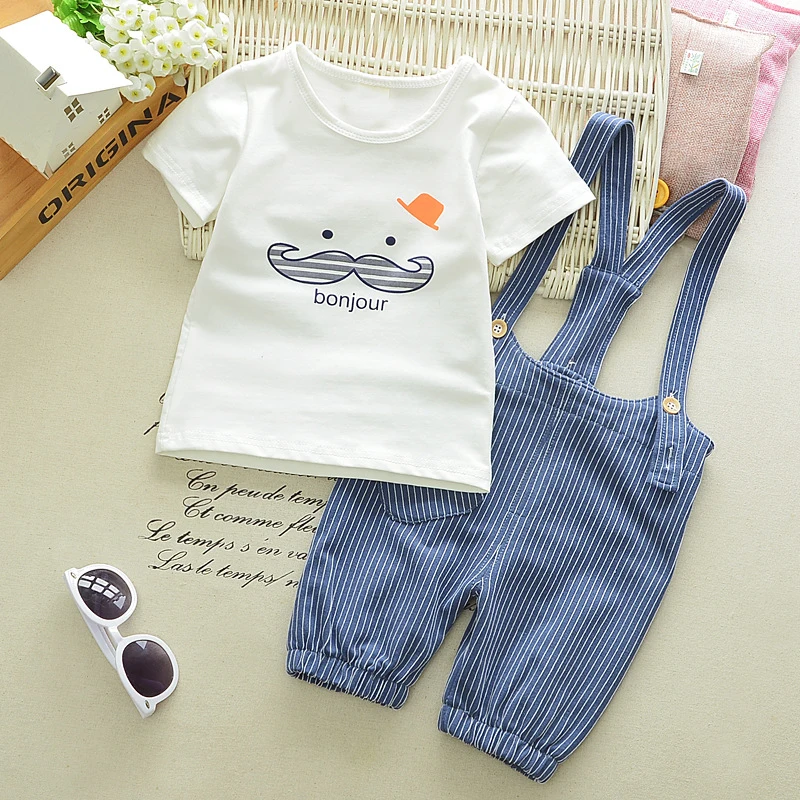 BibiCola Baby Boy Clothing Sets Summer 2017 New Arrival Newborn Boys Clothes Set Bebe Clothing Set Shirt+Pants Infant Clothes
