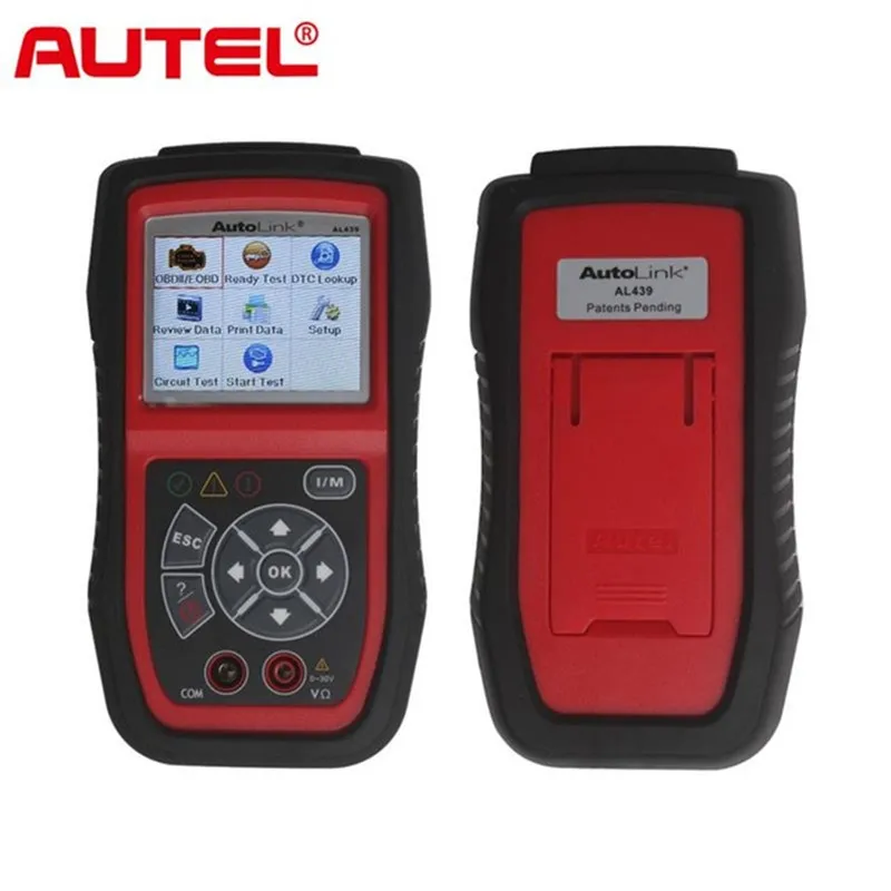 

Autel Autolink AL439 OBDII Electrical Test Tool Auto MultiMeter AVOMeter Scanner Color Screen Diagnostic Engine Code Scanner