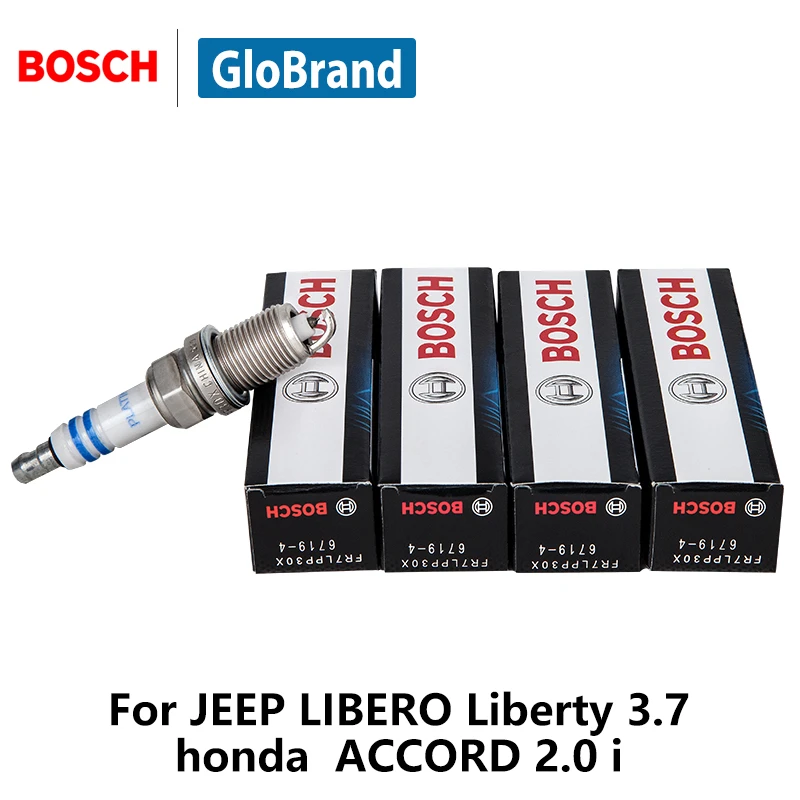 4 unids/set Bosch platino bujía coche fr7lpp30x para jeep libero libertad 3.7 Honda Accord 2.0 for car|plug sparkplug honda - AliExpress