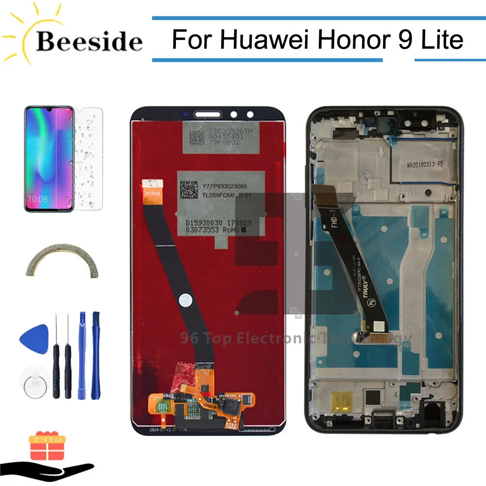 

AA+ Quality LCD + Frame For Huawei Honor 9 Lite LLD-AL00 / AL10 / TL10 / L31 LCD Display Touch Screen Digitizer Assembly Replace