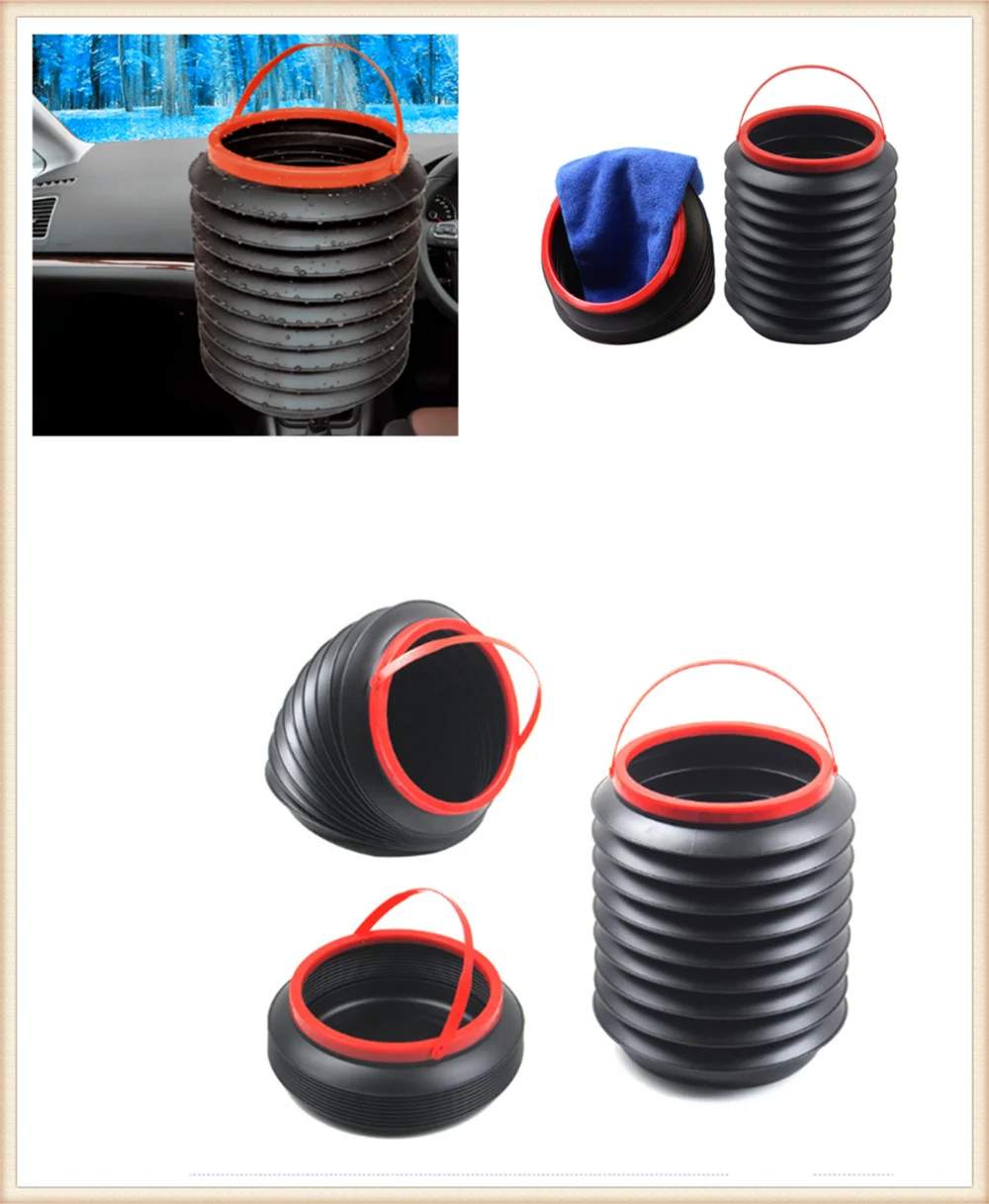 Auto parts 4L multi-function foldable storage barrel debris finishing for Mercedes Benz E53 C63 C43 C-Class AMG GL550 F800 A200