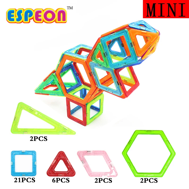 

Dinasour Magnetic Designer Block Toy Mini Model Building Toy 33Pcs Enlighten Plastic Educational Magnetic Toys For Children