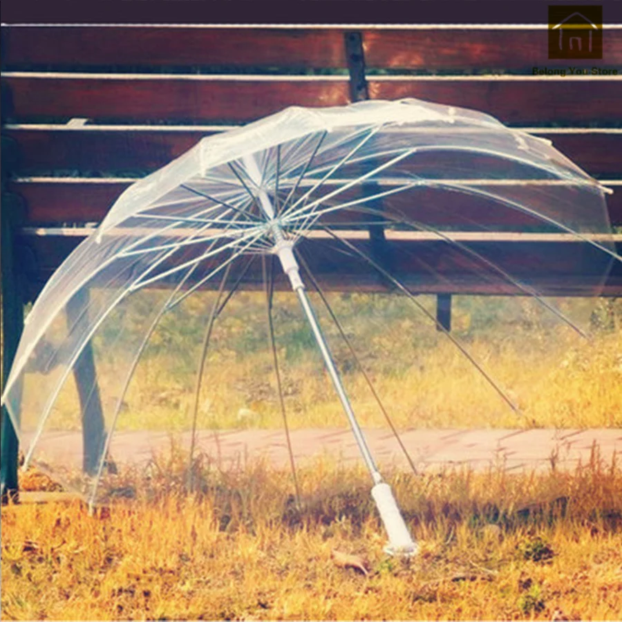 

Creative Transparent Rain Umbrella Stands Color Umbrellas Rain Women High Quality Regenschirm Folding Rain Umbrellas QKV034