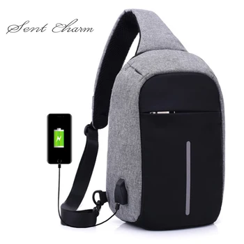 

Crossbody Bags For Women Men Usb Charging Chest Bag Messenger Bag Travel Shoulder Bags Rucksack Waist Pack