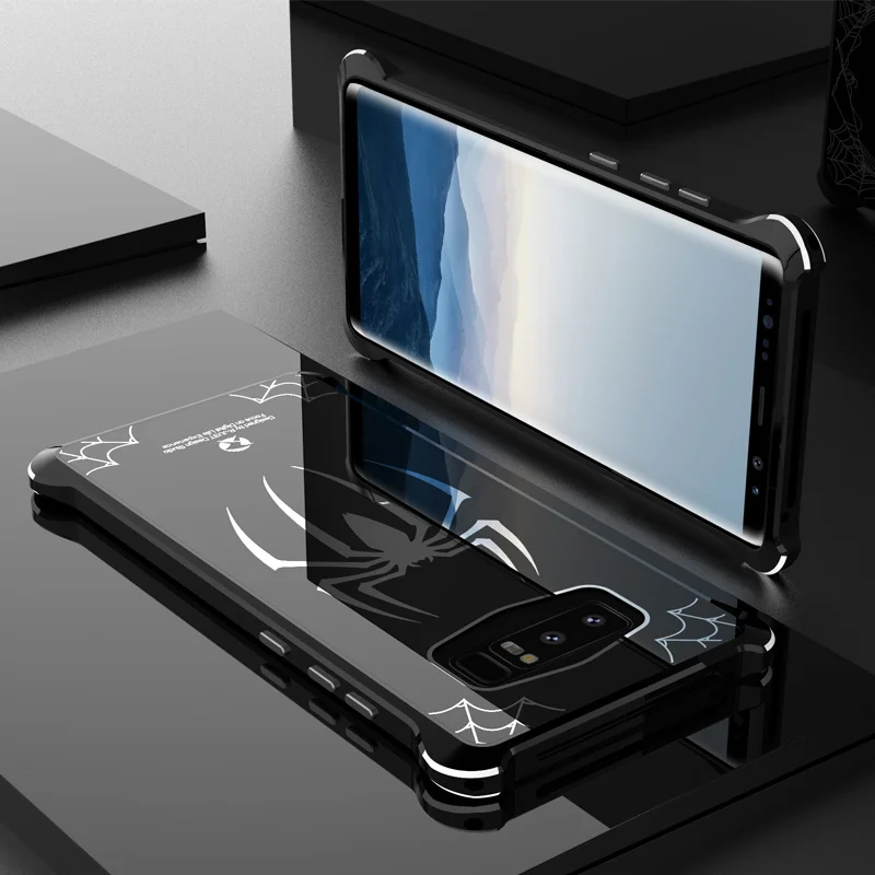 Металлический чехол для Samsung Note8 Роскошный Алюминиевый металлический бампер с