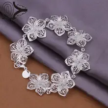 Новое поступление посеребренный браслет, свадебные ювелирные аксессуары, модные серебряные семь цветов браслет на подарок