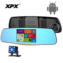 Видеорегистраторы для автомобилей XPX ZX827 регистраторы Full HD 1080p камера заднего вида Allwinner Android WI-FI Bluetooth зеркало заднего вида Dashcam автомобиль camera