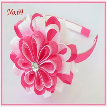

100 pcs Eight petals of cascading toothed hairpin plastic line of fabric headband hairband