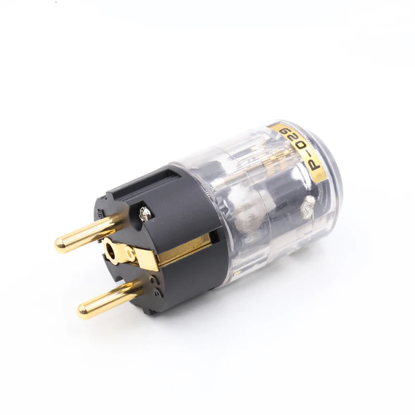 2pieces P-029E EU version hifi power plug hifi audio power cable