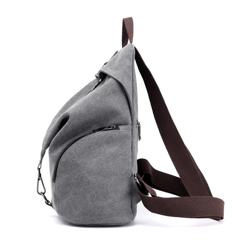 KVKY Vintage lona mujeres mochilas moda viaje Mochila para adolescentes niñas estudiante Mochila escolar Mochila Casual mujer Mochila