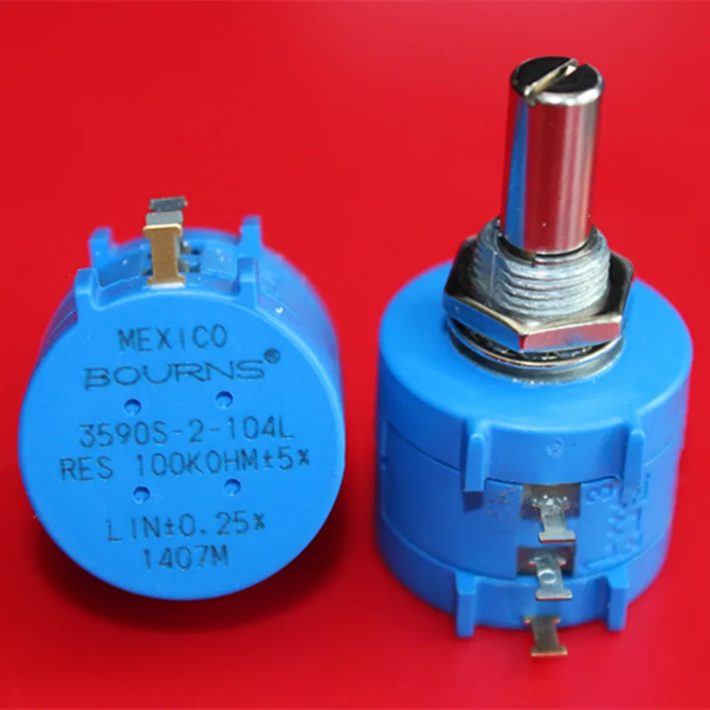 original BOURNS 2W precision multi turn potentiometer 3590S 2 104L 100K