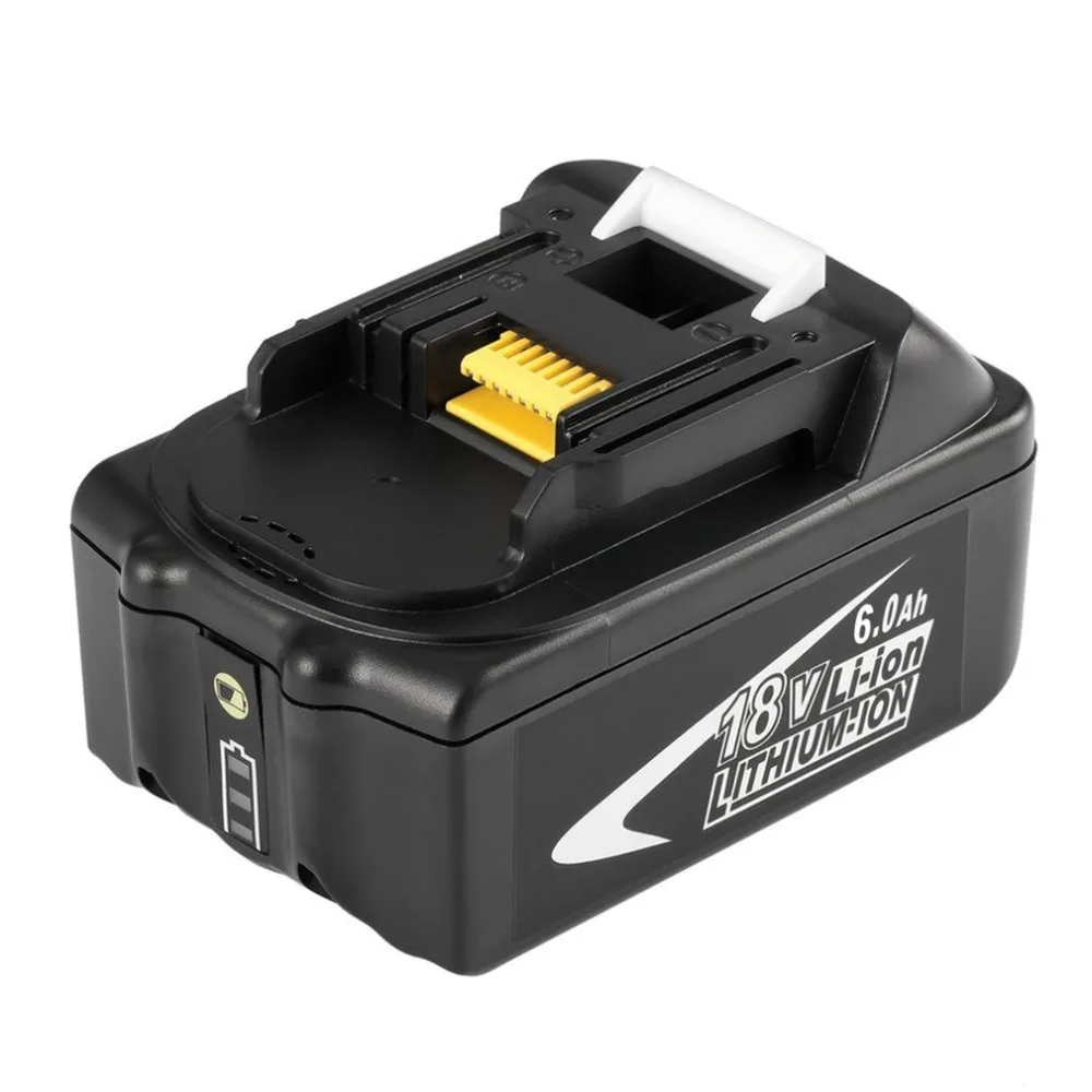

Black Portable 18V 6AH 6000mAh Li-Ion Rechargeable Battery Replacement Power Electronic Tool Easy to Handle for MAKITA BL1860
